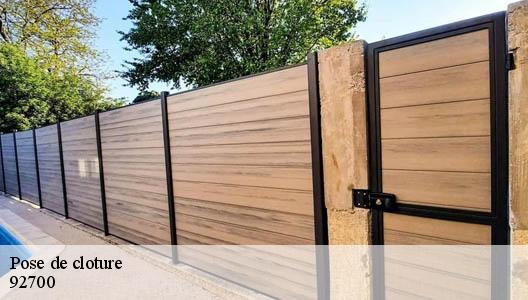Pose de cloture 92700